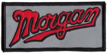 MORGAN SCRIPT EMBROIDERED PATCH (PATCH#21)