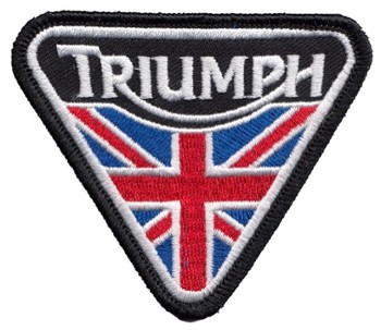 PATCH - TRIUMPH MOTORCYCLE / UNION JACK (PATCH#41)