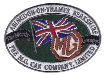 MG ABINGDON - EMBROIDERED PATCH