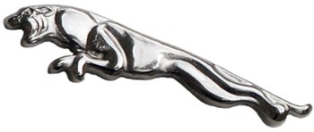 JAGUAR LEAPING CAT LAPEL PIN - CHROME (P-JAG/LPR/S)