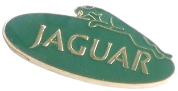 JAGUAR LEAPER OVAL GREEN PIN (P-JAG/OVAL)