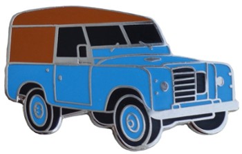 LAND ROVER S3 CAR CUT OUT LAPEL PIN (P-LR/SIII)