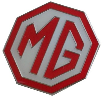 MG LOGO LAPEL PIN RED/WHITE LARGE (P-MG/WRLG)