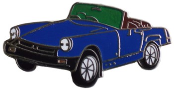 MG RUBBER BUMPER MIDGET LAPEL PIN (P-MID>76)