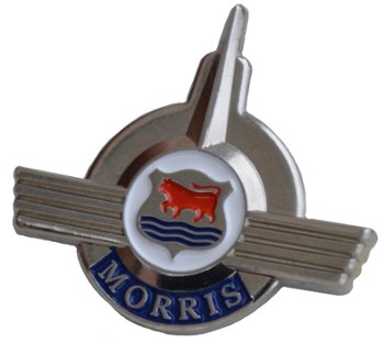 LAPEL PIN - MORRIS MINOR CREST (P-MORRIS/166)