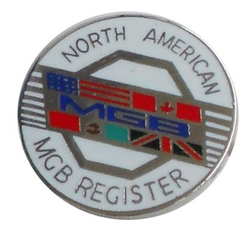 NORTH AMERICAN MGB REGISTER LAPEL PIN (PIN-NAMGBR)