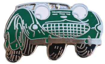 Lt Austin Healey 3000 car cut out lapel pin Blue
