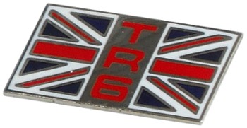 TRIUMPH TR6 FLAG LAPEL PIN (P-TR6F)