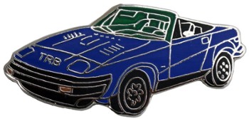 TR8 CAR CUT OUT LAPEL PIN (P-TR8)