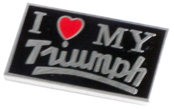 I LOVE MY TRIUMPH LAPEL PIN (P-TR/LOVE)