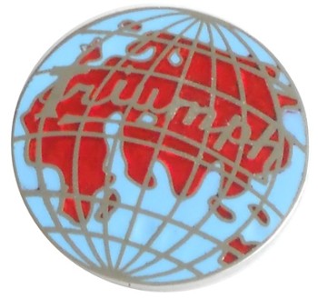 TRIUMPH WORLD (GLOBE) LAPEL PIN (P-TR/WORLD)