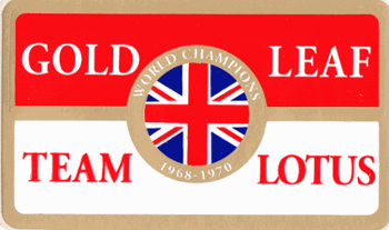 GOLD LEAF TEAM LOTUS DECAL (STK-103)