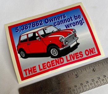 MINI THE LEGEND DECAL (STK-70)