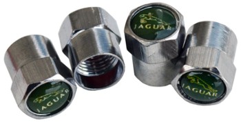 JAGUAR TIRE VALVE STEM CAPS (4) (VC-JAG2)